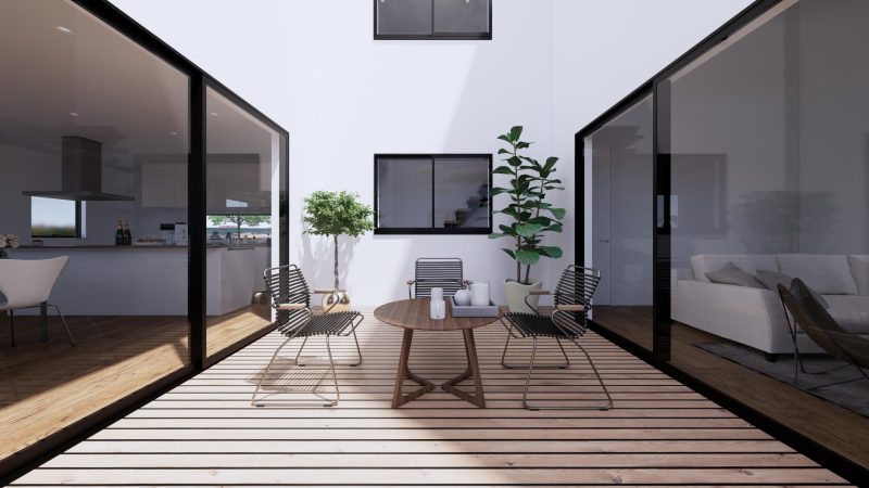 【2階建て】空間にメリハリが生まれる中庭のある家3