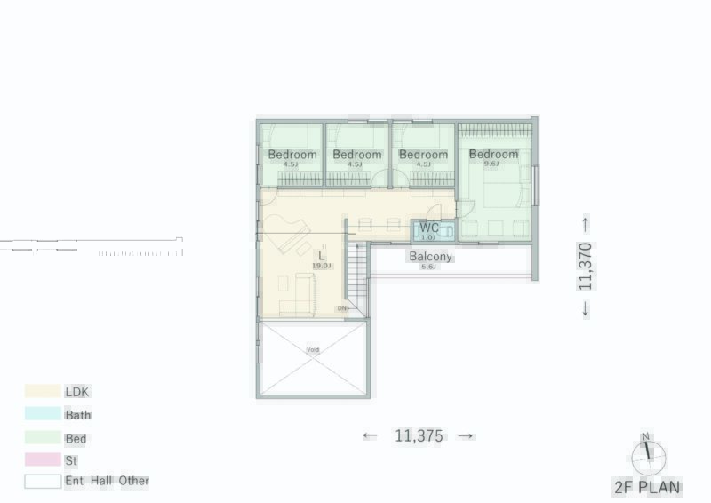 【6LDK＋セカンドリビング】大空間LDKとセカンドリビングでゆとりのある間取り2