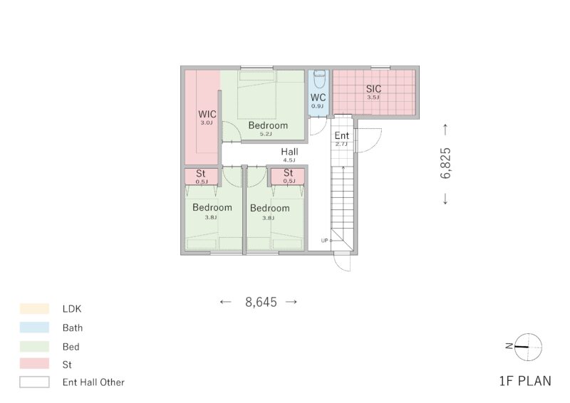 【14坪】ルーフバルコニーのある二階建て