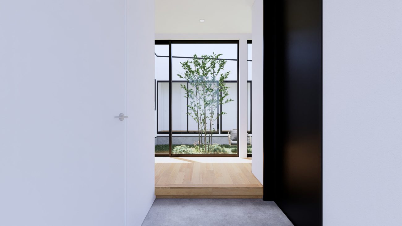 実例⑤プライバシー性が高く光が差し込む中庭2