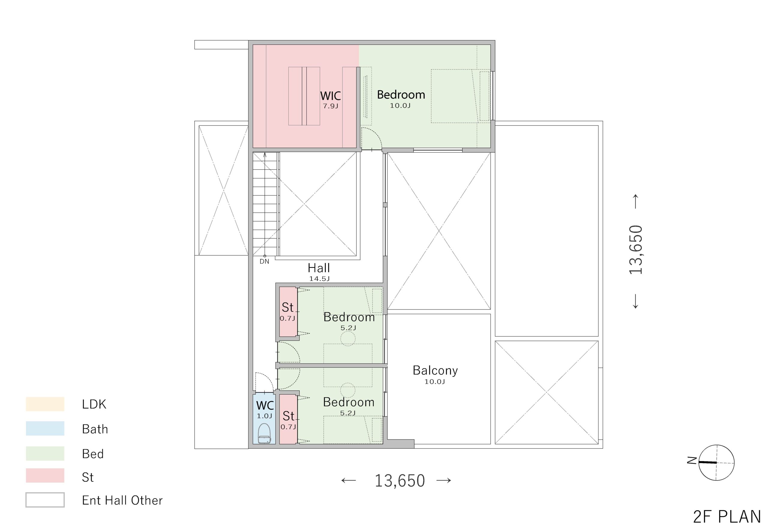 【約40坪】2つのテラスから光が注ぐ、開放感あふれる間取り2