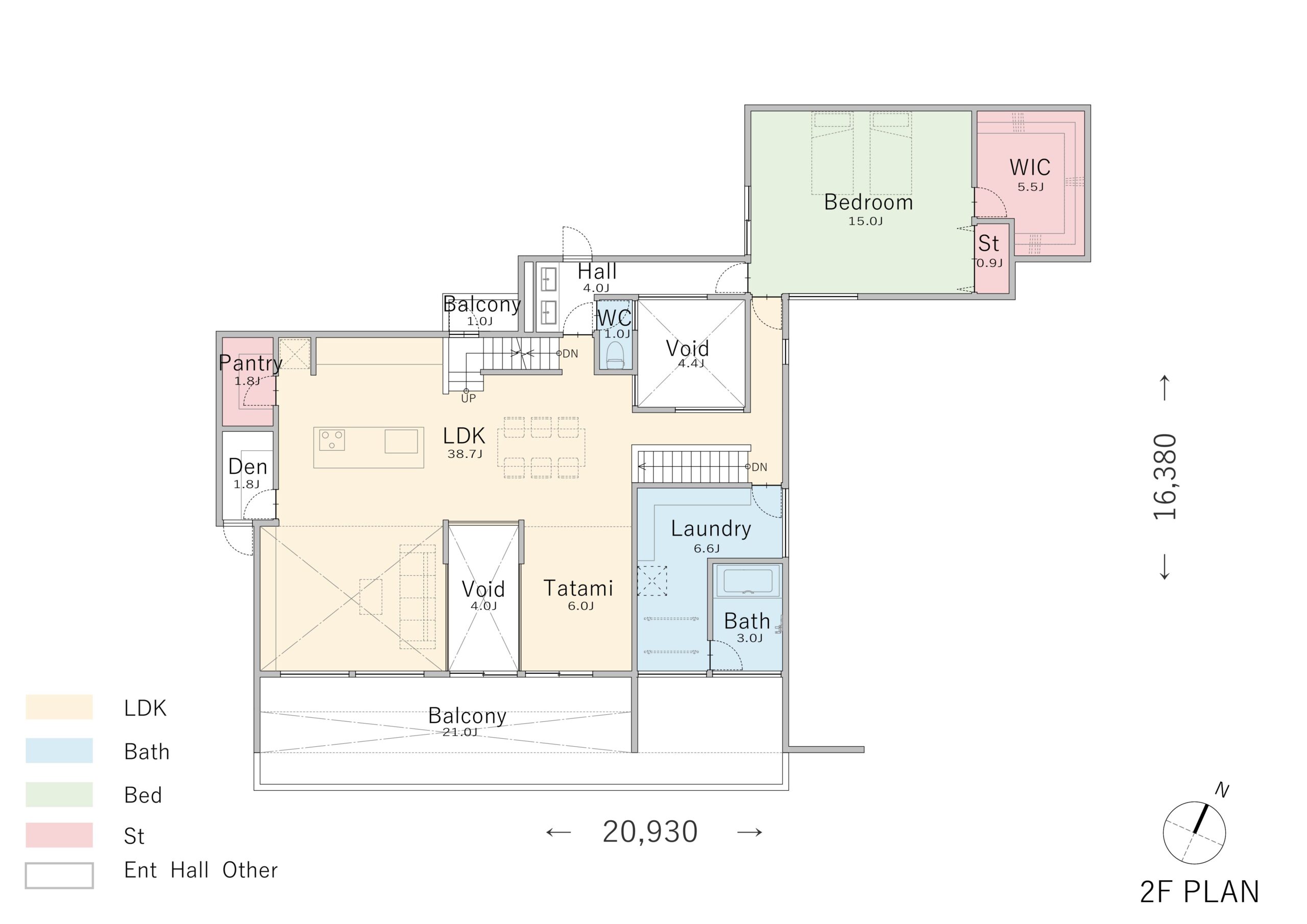 3台駐車と音の配慮を両立した、快適な住空間の間取り2