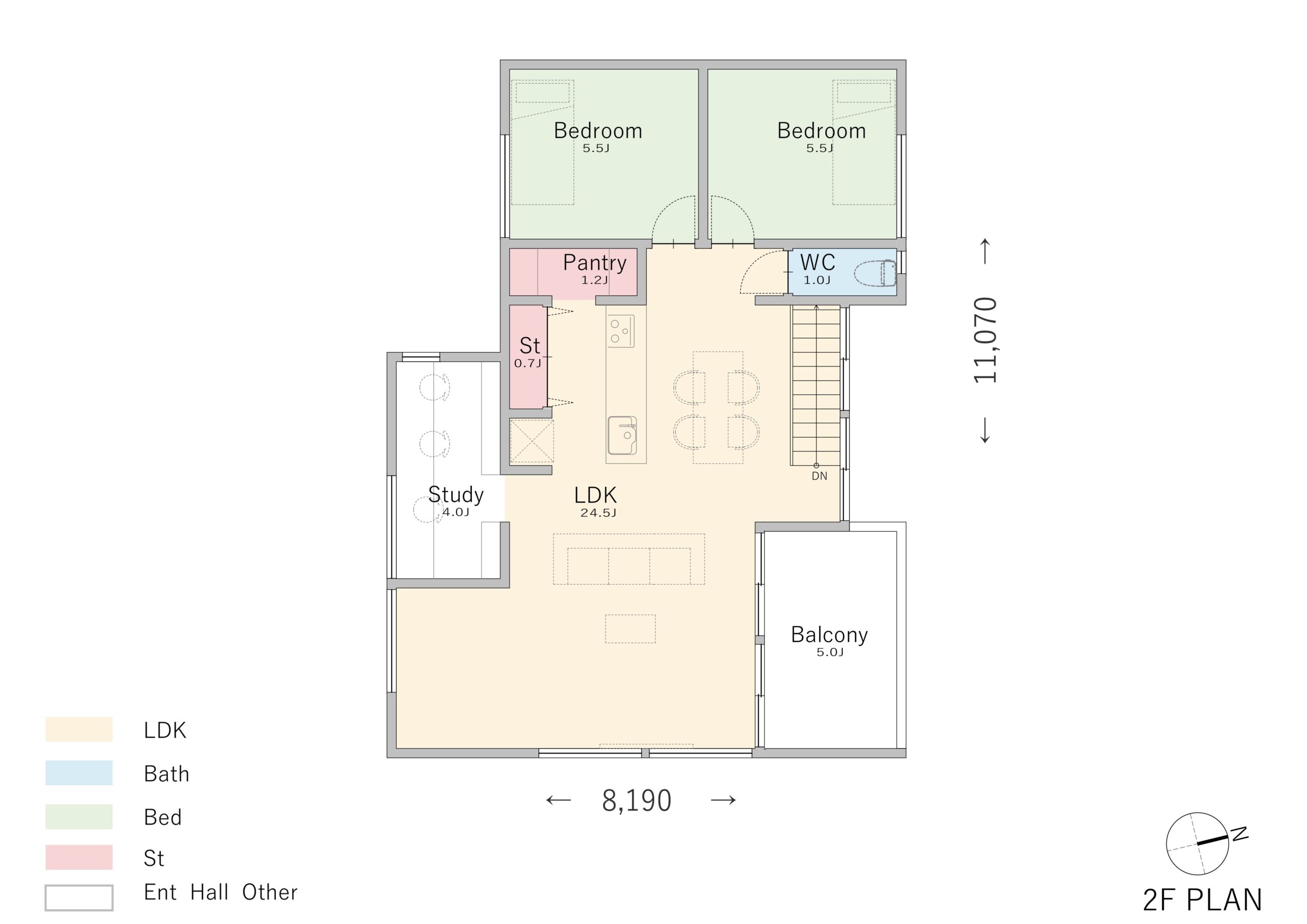 子どもを見守ることができる対面式キッチン2