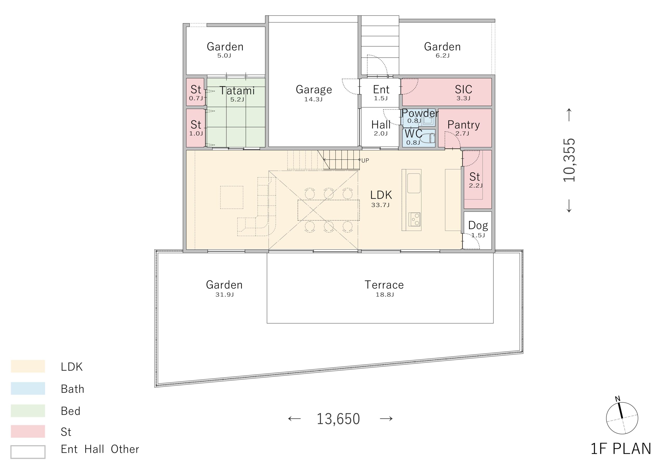キッズスペースにもなる畳コーナーがある
