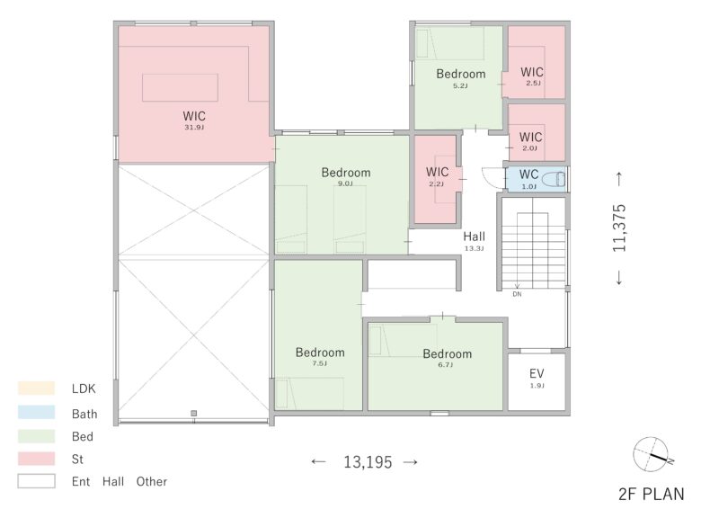 【6LDK】地下ガレージと42帖LDKを備えた、上質な暮らしを叶える間取り３