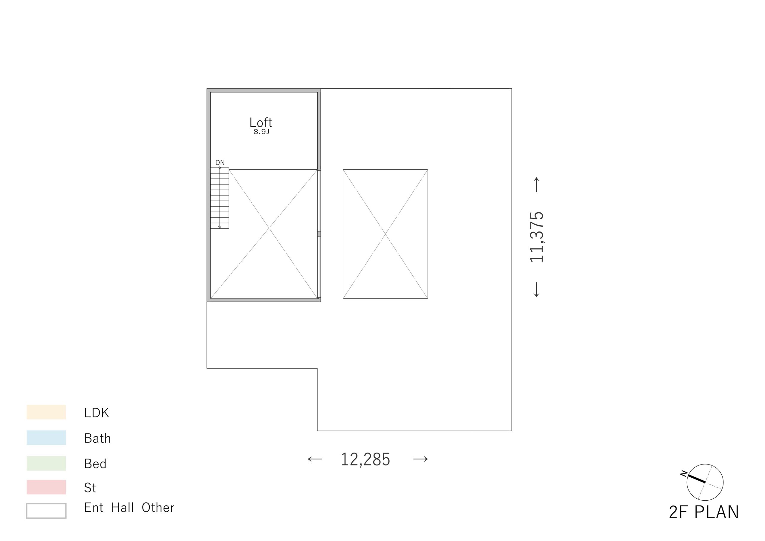 ビルトインガレージ40坪_LOFT