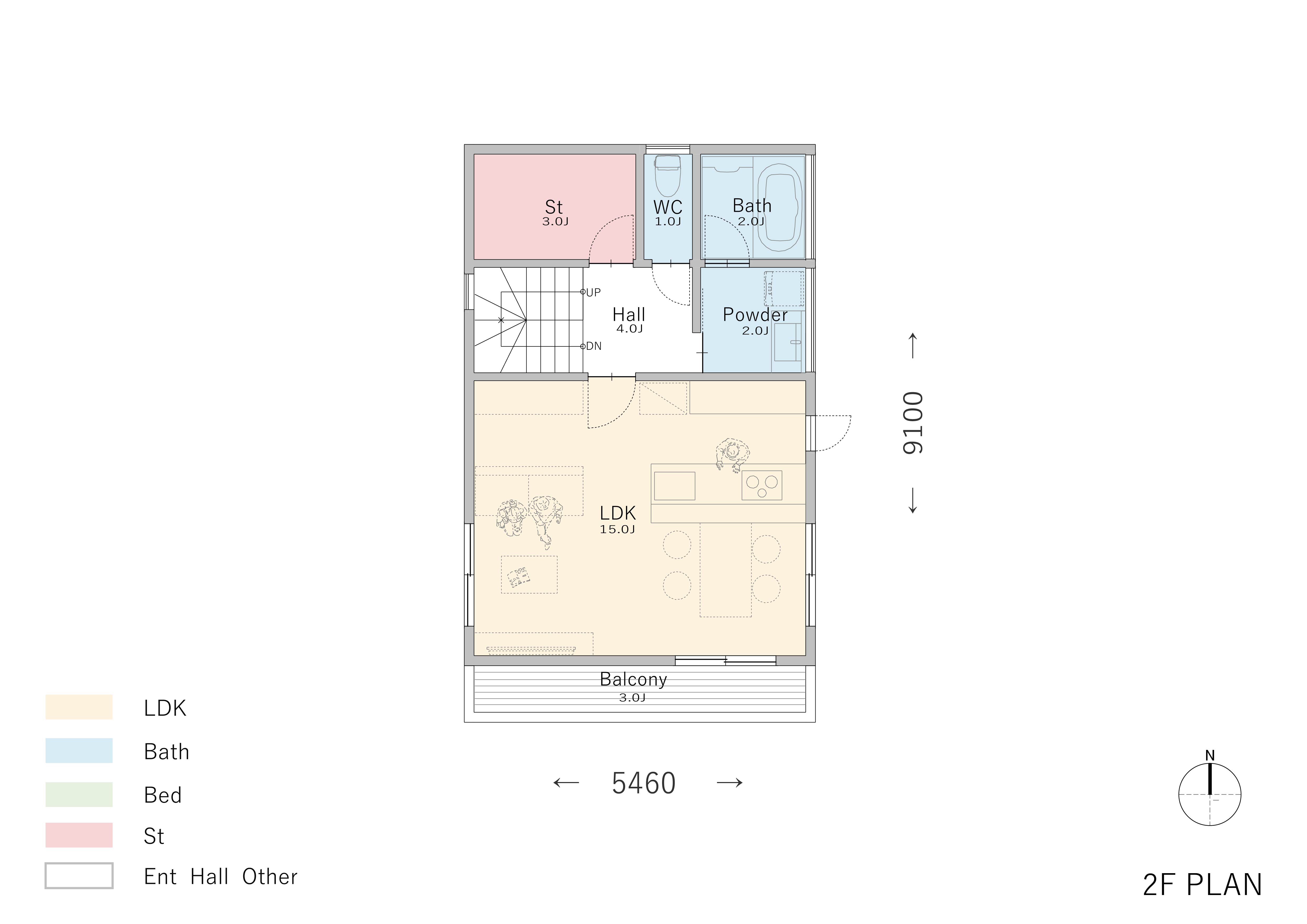 収納に困らない3階建て狭小住宅2
