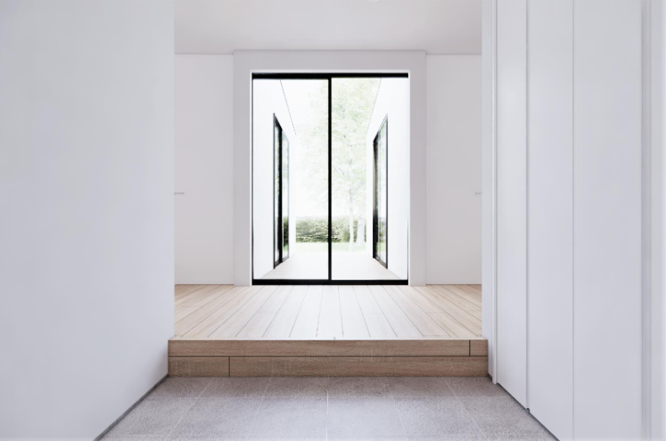 実例④視線が抜ける開放的な中庭2