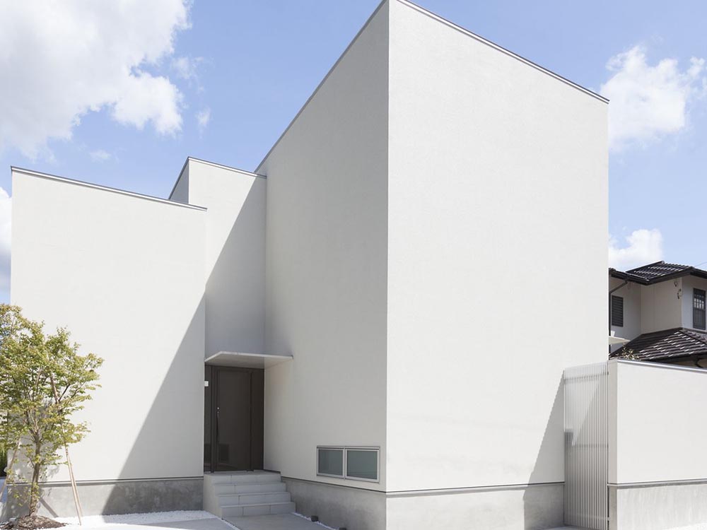 CASE265 注文住宅「united white cubes」の建築実例