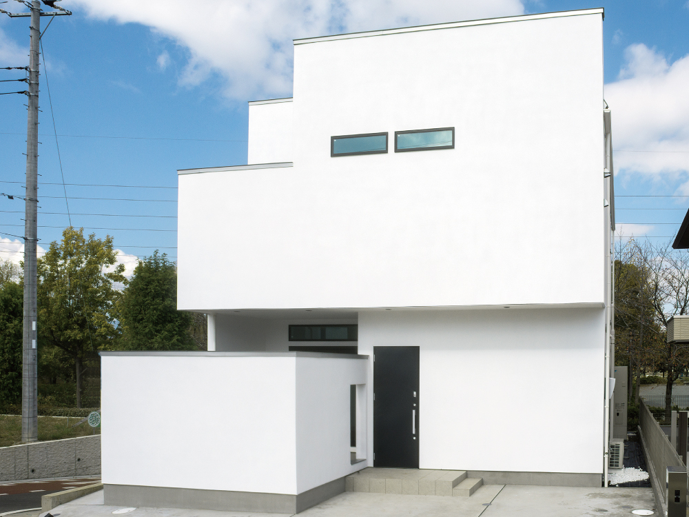 CASE537 注文住宅「White Cube」の建築実例